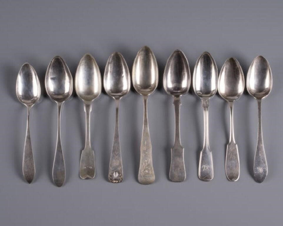 COIN SILVER SERVING SPOONSA group 3a8aff
