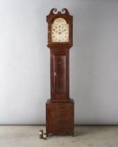 PINE LONGCASE CLOCKA pine longcase clock