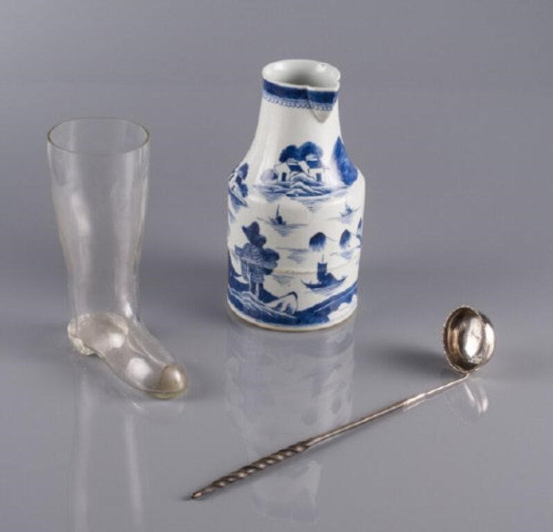GEORGIAN TODDY LADLE BOOT GLASS 3a8d27
