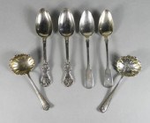 STERLING SILVER FLATWAREA grouping of