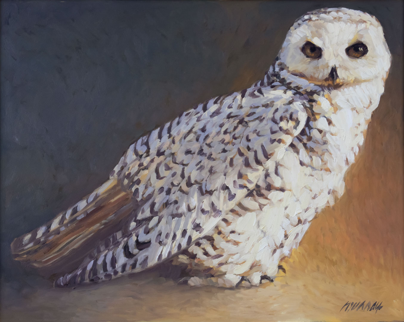 RICHARD MURRAY (1948-), SNOWY OWL