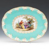 A MEISSEN PORCELAIN OVAL CHARGER, CA.