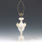 NEO-CLASSICAL ALABASTER LAMP BASE  34