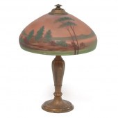 JEFFERSON REVERSE PAINTED LAMP  Domed