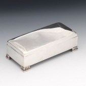 POOLE STERLING SILVER HUMIDOR 2 ¼