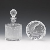 LALIQUE CRYSTAL, FEMMES DECANTER AND