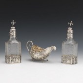 GERMAN BAROQUE STYLE SILVER PAIR OF