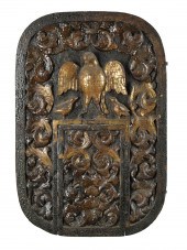 EARLY 18TH C CARVED AND DECORATED 3aab0b
