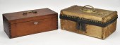 TWO 19TH C. DRESSER BOXES. Both first