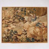 Large Framed Flemish Mythological Tapestry