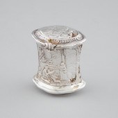 German Silver Snuff Box, probably Hanau,