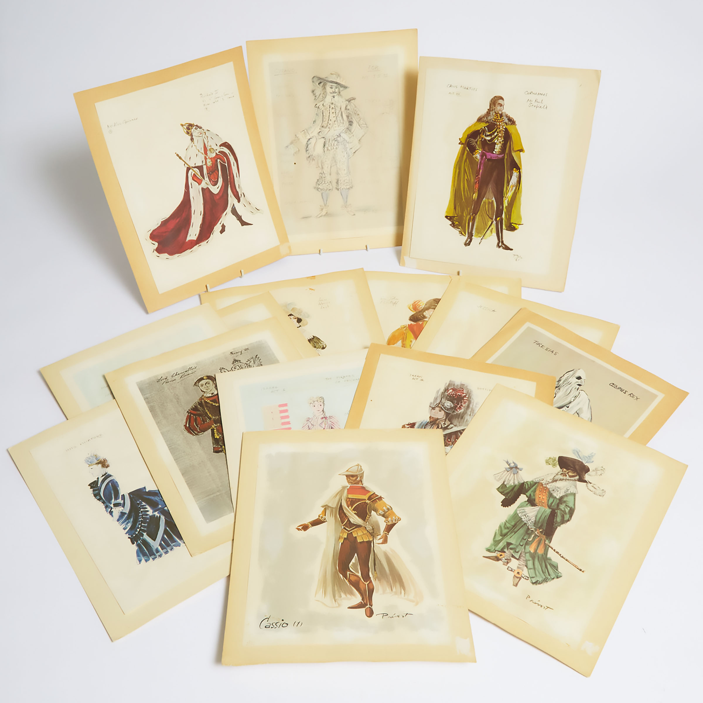Fifteen Costume Designs for Various 3aae63