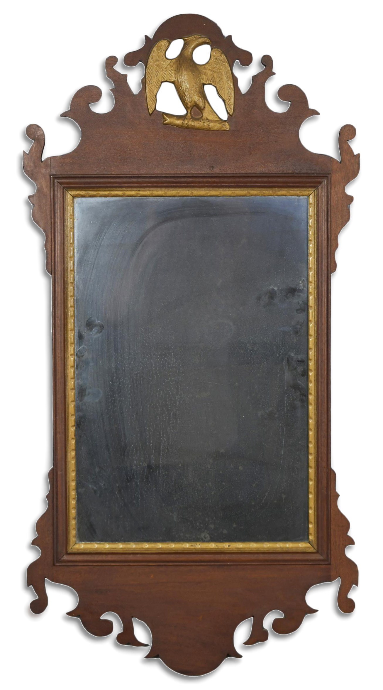 UNTOUCHED CHIPPENDALE WALL MIRROR  3ab030