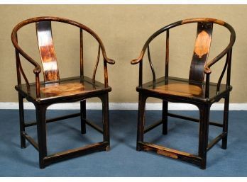 A quality pair of Chinese hardwood 3ab352