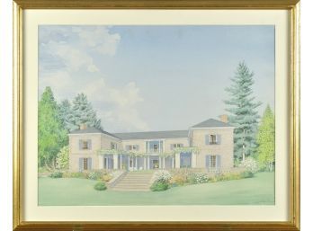 Watercolor of High Court Estate,
