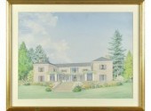 Watercolor of High Court Estate  3ab662