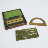 Set of French Brass, Steel and Ebony