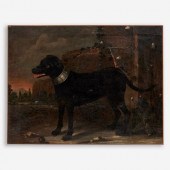 OIL OF A HUNTING DOG CIRCA 1698A 3a9838