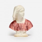 JOAN OF ARC ITALIAN MARBLE BUST AFTER