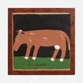 JIMMY LEE SUDDUTH BROWN COW (PAINTING