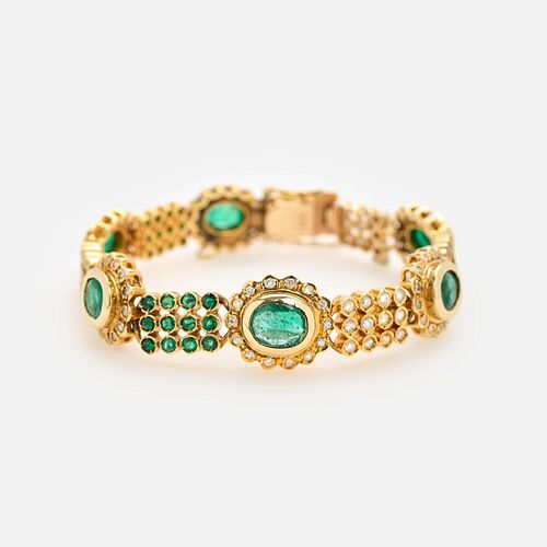 ETRUSCAN STYLE EMERALD AND DIAMOND 3a9d84