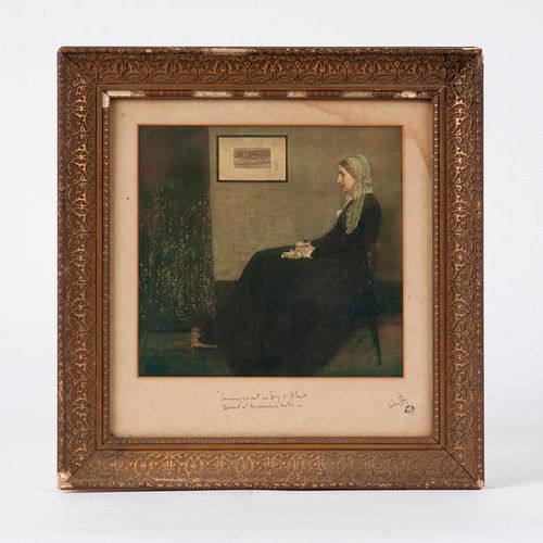 JAMES MCNEILL WHISTLER SIGNED PRINT  3aa16c
