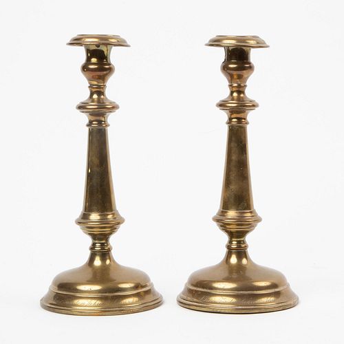 19TH C GERMAN CANDLE HOLDERS AWARDED 3aa3a5