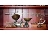 Antique scales including: two balance