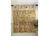 A vintage Tapa cloth with beautiful