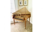 A wonderfully kept vintage Neupert harpsichord,