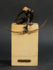 CAMPBELL G. PAXTON BRONZE OF NARCISSUSCampbell