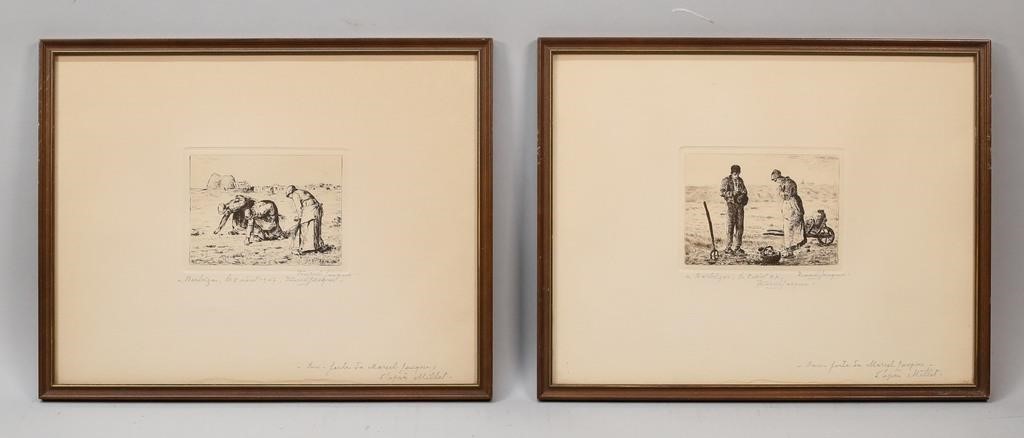 2 ETCHINGS MARCEL JACQUE AFTER 3ad198