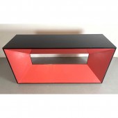 Designer Modernist Red, Black Geometric