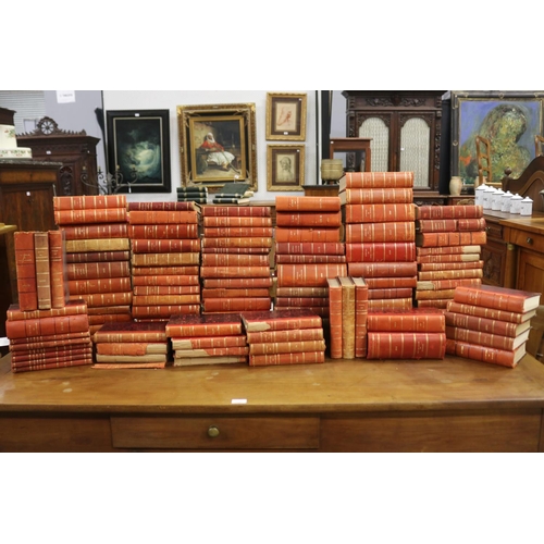 Huge assortment of French red leather