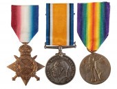 A 1914/15 TRIO TO PTE FITTON ROYAL SCOTS