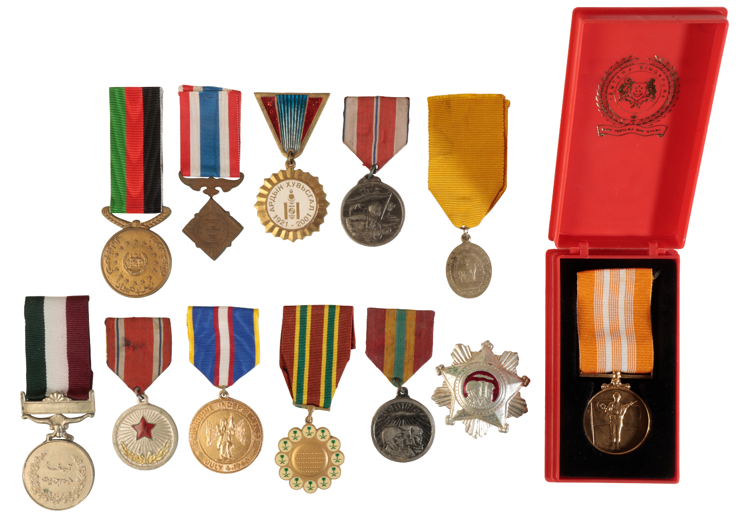 A COLLECTION OF MEDALS OF ASIAN 3add9e