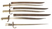 A COLLECTION OF 4 FRENCH BAYONETS three