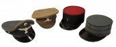 A COLLECTION OF MILITARY HATS X1 German