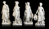A GROUP OF FOUR WHITE GLAZED PORCELAIN 3adf16