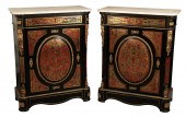 A PAIR OF VICTORIAN EBONISED BOULLE 3adf79