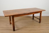 A 19TH CENTURY FRENCH FRUITWOOD PLANK