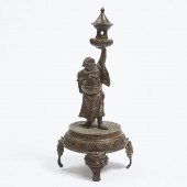 A Bronze Candlestick of the Monkey King