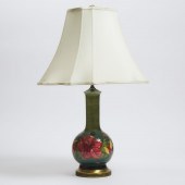 Moorcroft Hibiscus Table Lamp, 1960s