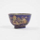 A Gilt-Decorated Powder-Blue Cup, Kangxi
