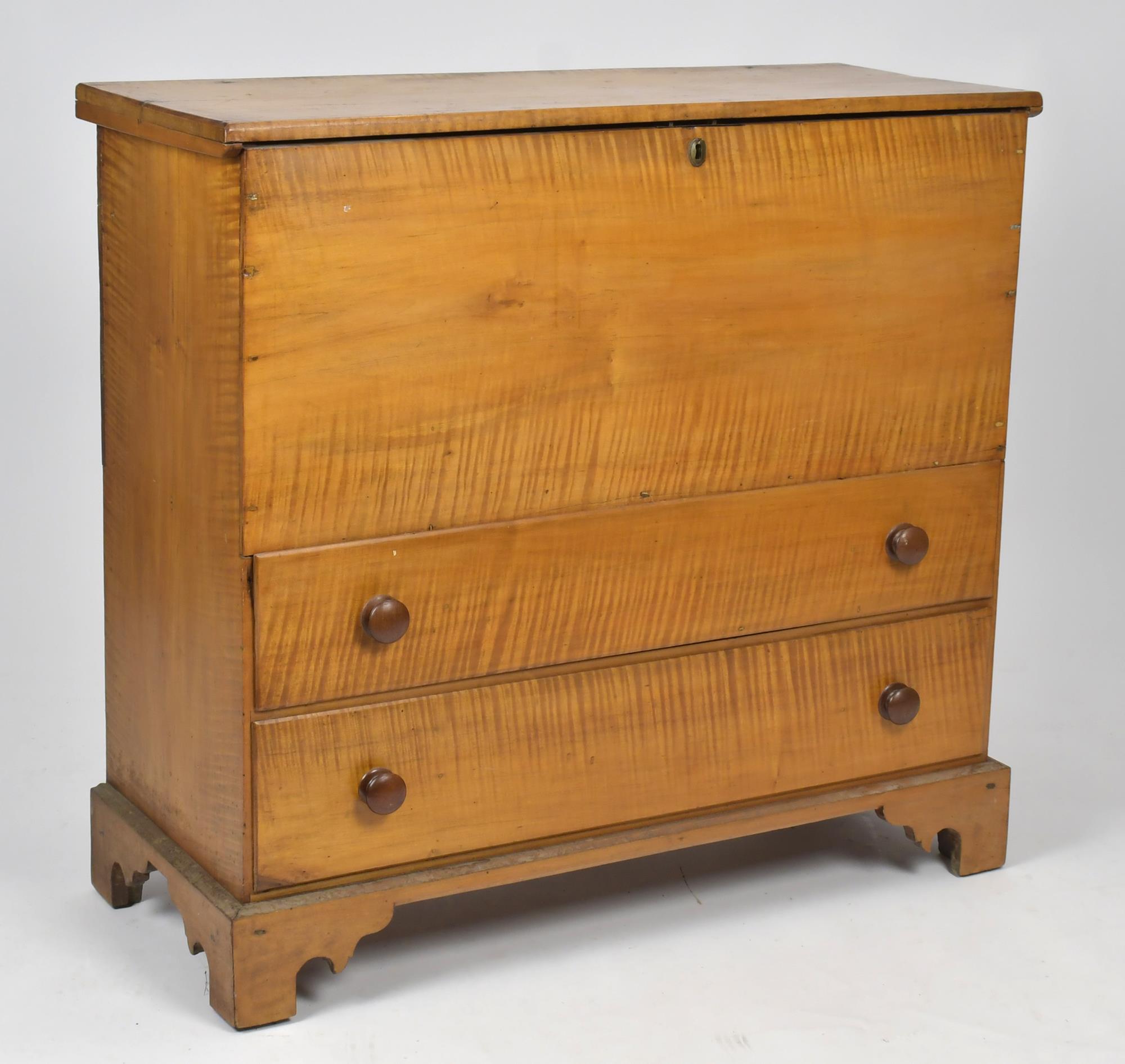 18TH C CHIPPENDALE TIGER MAPLE 3ac845