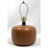 RAYMOR Pottery Table Lamp. Label. 

Dimensions: