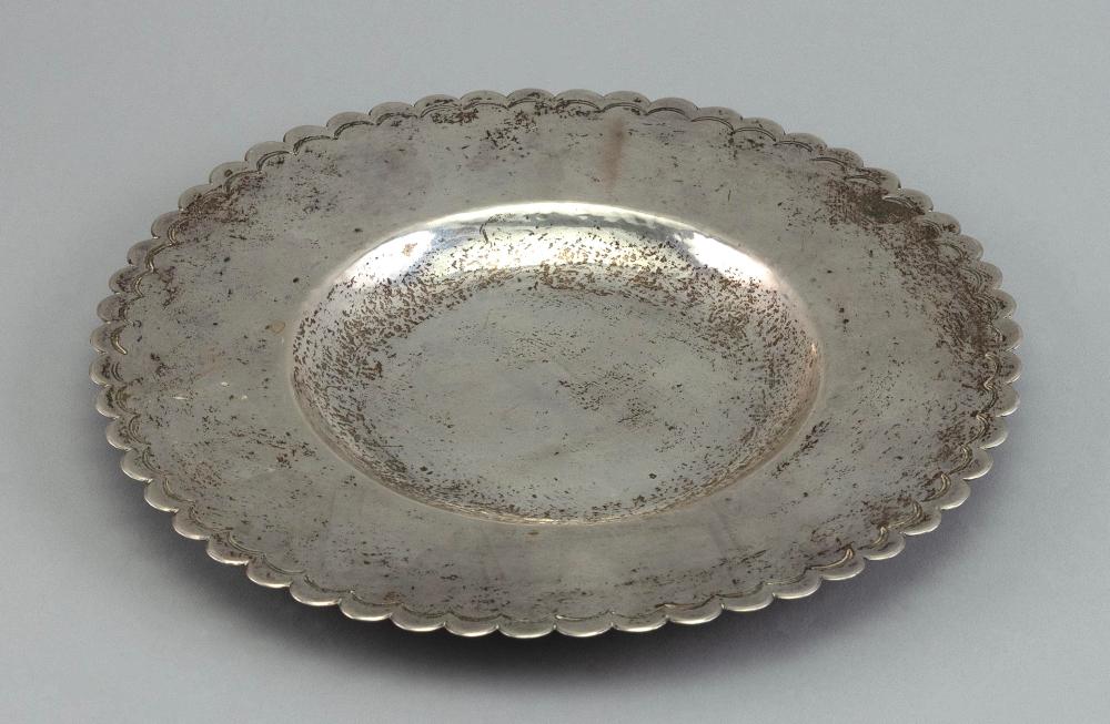 HAND-HAMMERED STERLING SILVER DISH