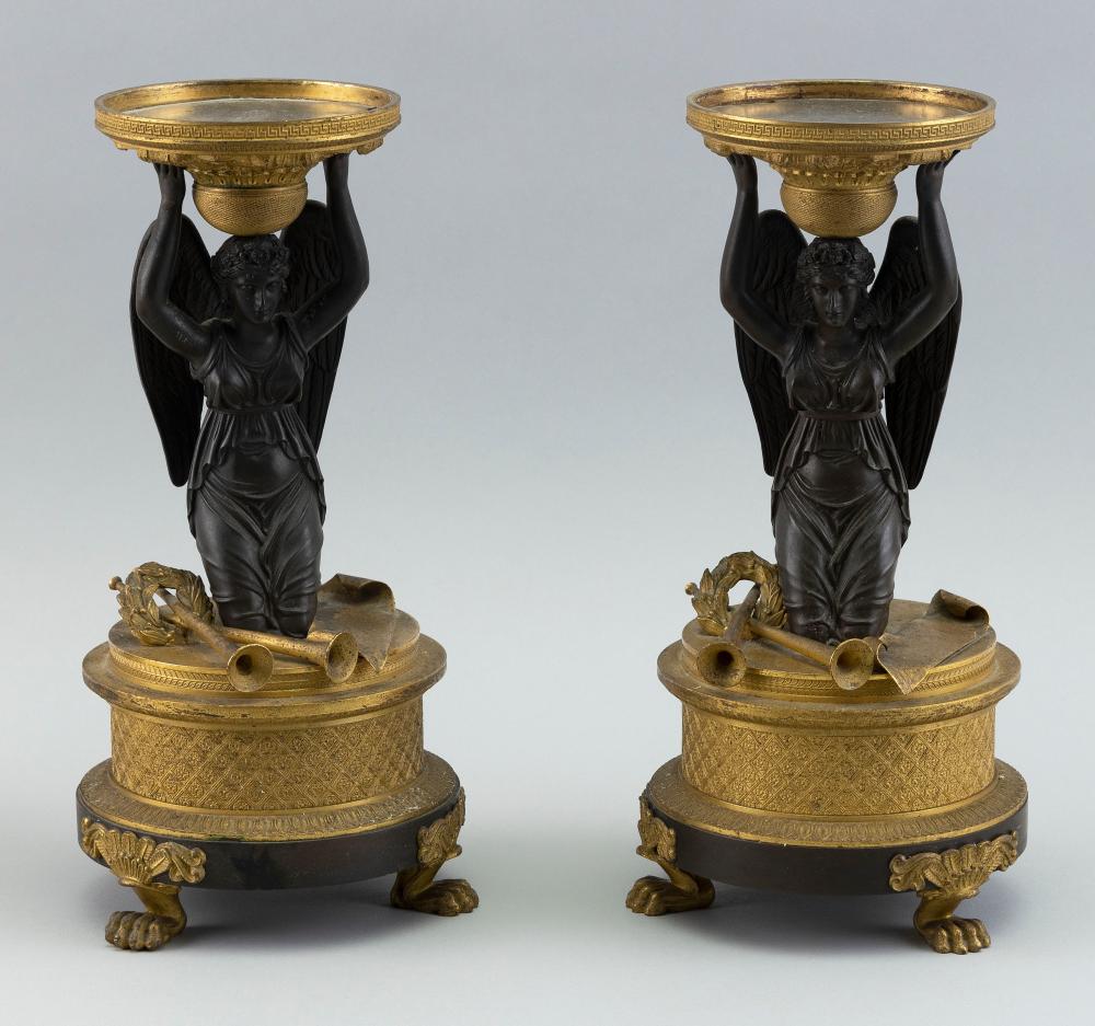 PAIR OF FRENCH EMPIRE GILT BRONZE 3af63b