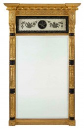 NEOCLASSICAL-STYLE EGLOMISE MIRROR 20TH