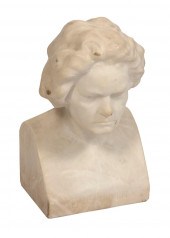 MARBLE BUST OF BEETHOVEN 20TH CENTURY